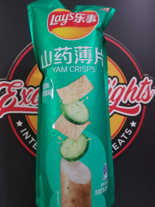 Lay's Cucumber Flavor Yam Crisps (China)